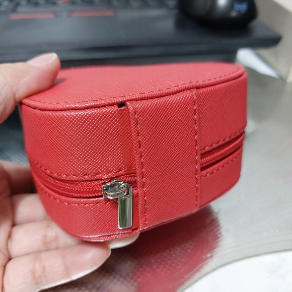 Heart Shaped Jewelry Organizer Box Rings Earrings Everything Else - Picture 5 of 7